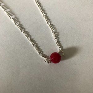 Genuine Ruby gemstone necklace